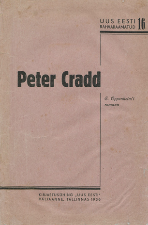 Peter Gradd : romaan 